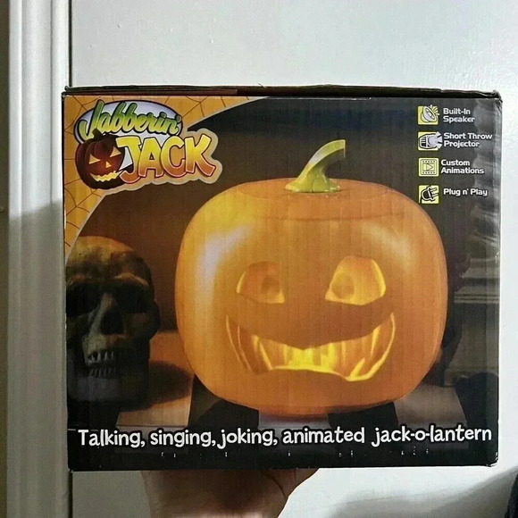 Mindscope Jabberin Jack Talking Animated Pumpkin with Built in Projector & Sp... - Picture 5 of 5